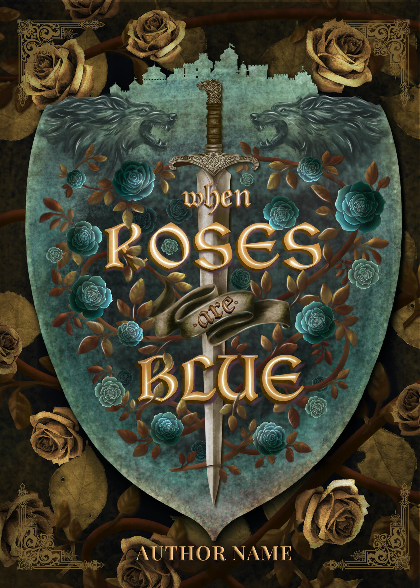 WHEN ROSES ARE BLUE - (Premade eBook Cover) - $195 USD